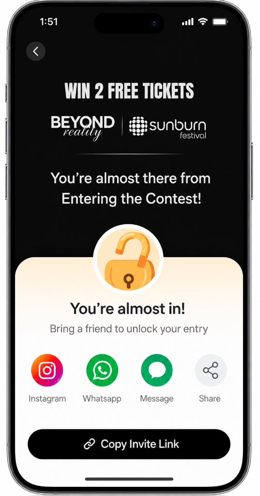 Share & Invite Pop-up