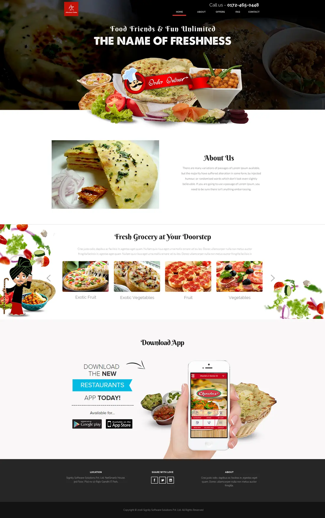 Amritsari Zaika North Indian restaurant home page
